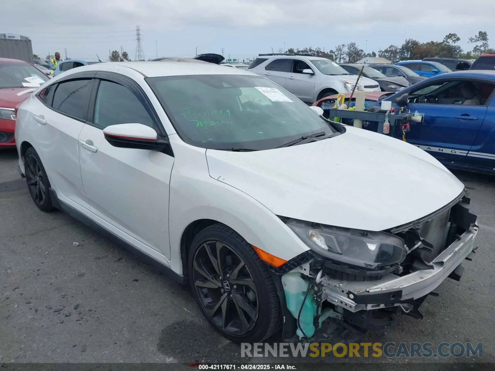 1 Photograph of a damaged car 2HGFC2F88LH555760 HONDA CIVIC 2020
