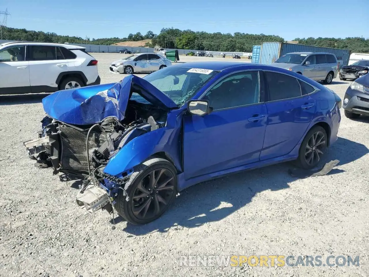 1 Photograph of a damaged car 2HGFC2F88LH559078 HONDA CIVIC 2020