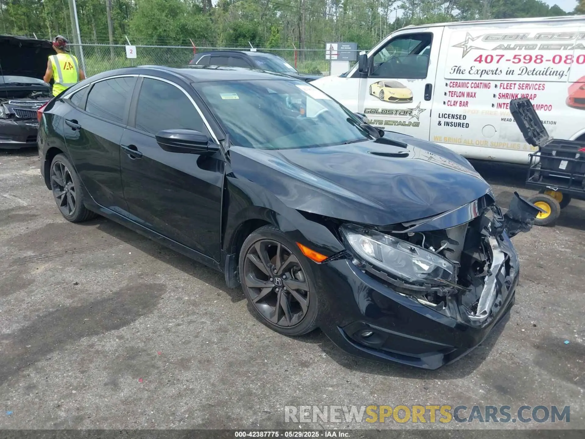 1 Photograph of a damaged car 2HGFC2F88LH585485 HONDA CIVIC 2020