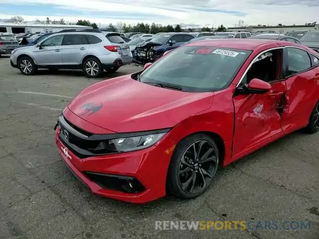 10 Photograph of a damaged car 2HGFC2F88LH588516 HONDA CIVIC 2020