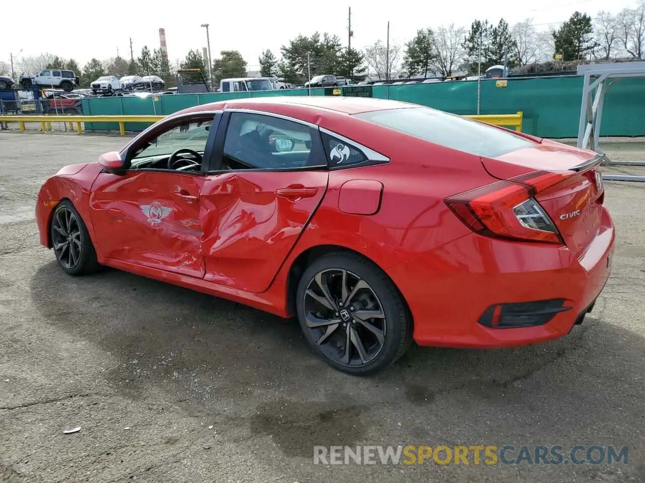 2 Photograph of a damaged car 2HGFC2F88LH588516 HONDA CIVIC 2020