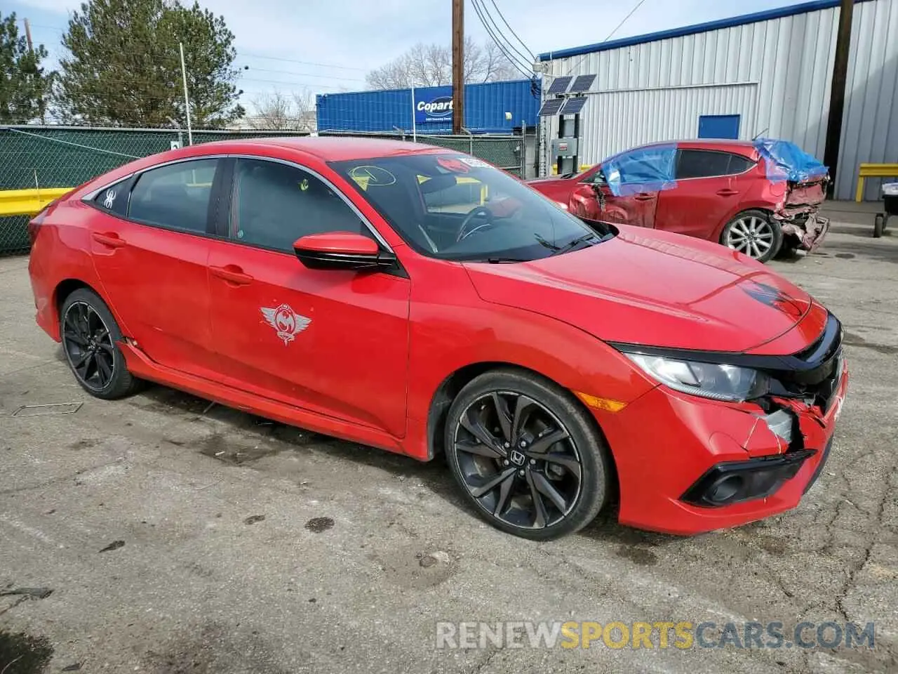 4 Photograph of a damaged car 2HGFC2F88LH588516 HONDA CIVIC 2020