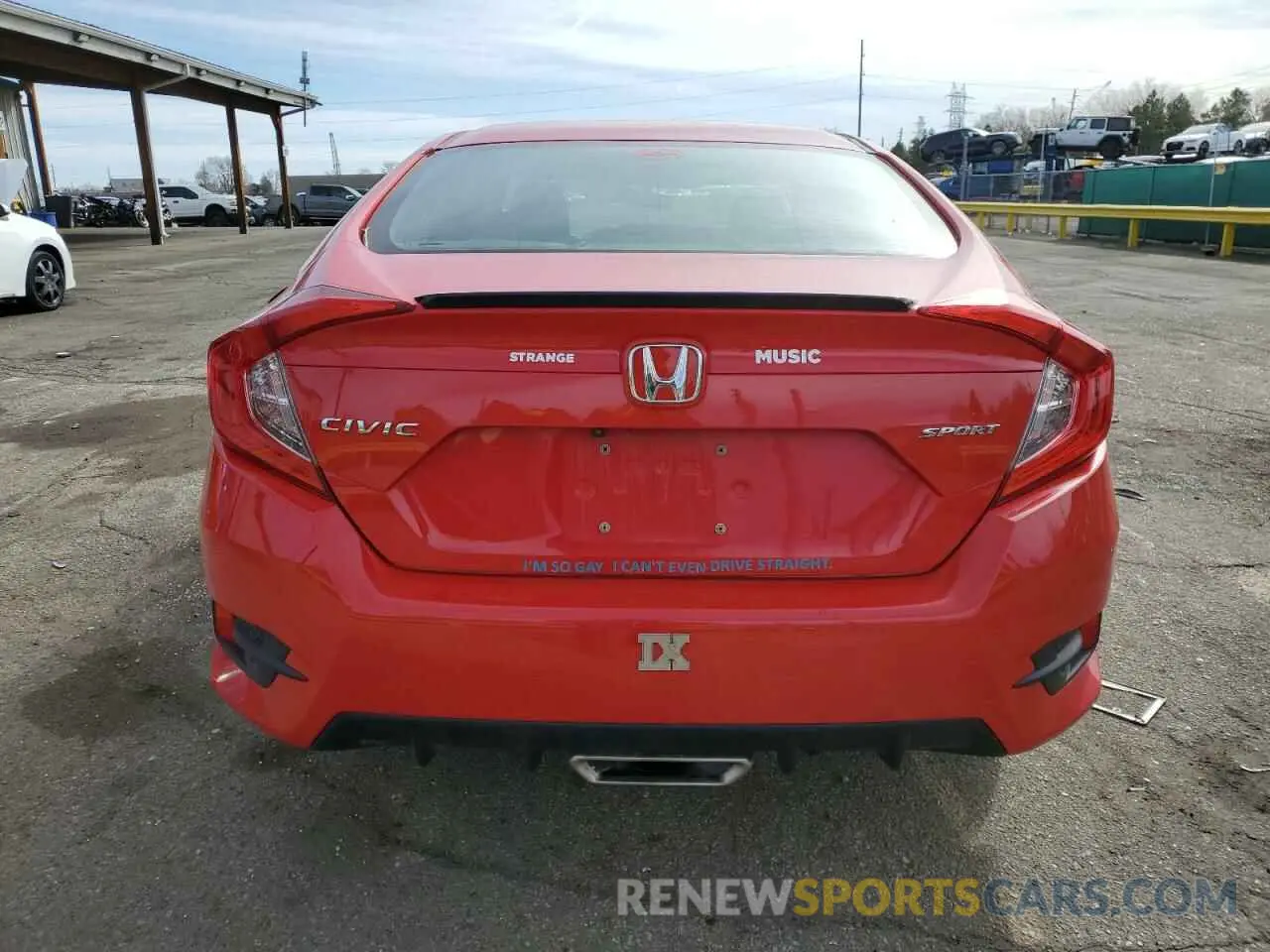 6 Photograph of a damaged car 2HGFC2F88LH588516 HONDA CIVIC 2020