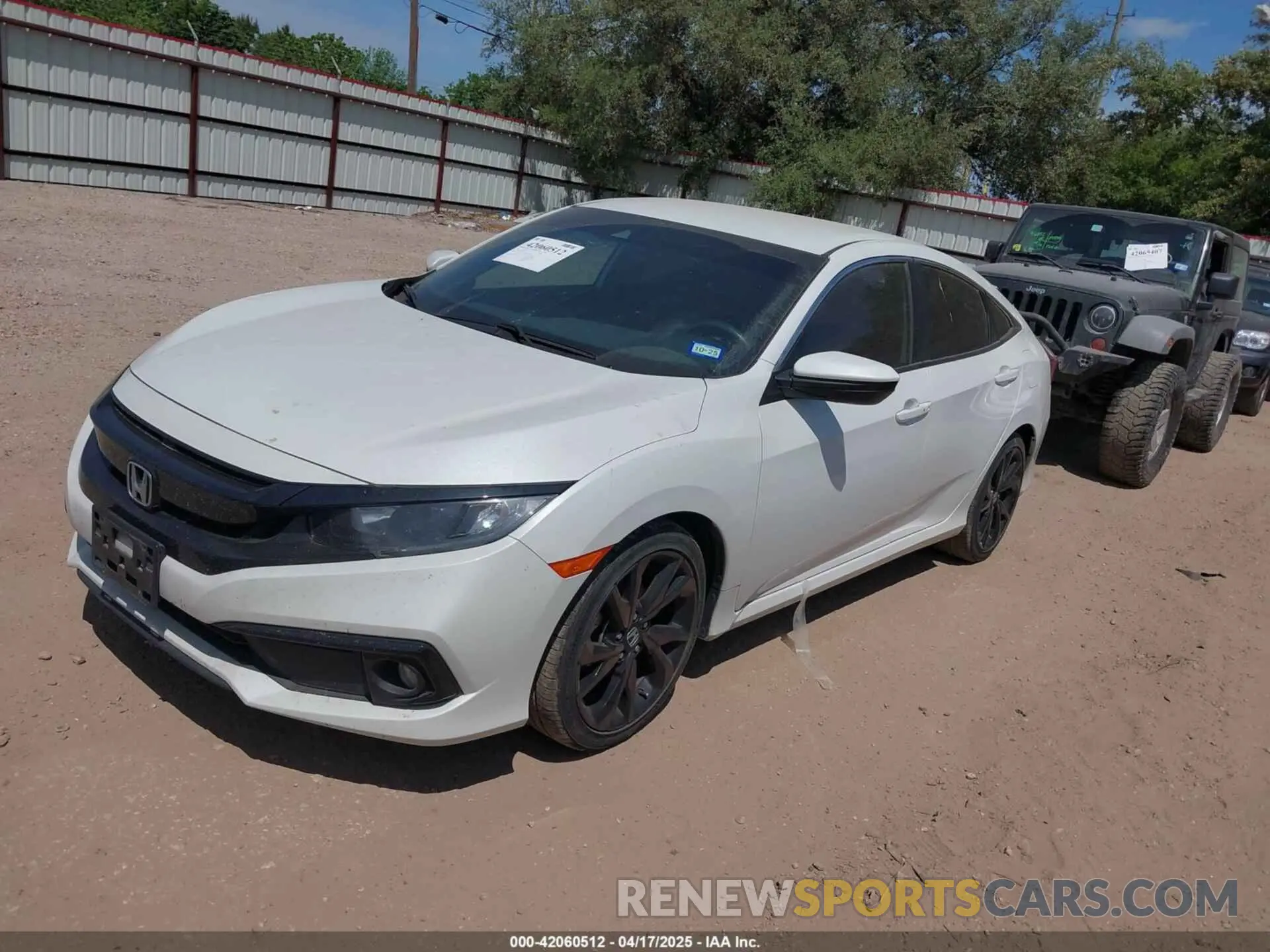 2 Photograph of a damaged car 2HGFC2F88LH599533 HONDA CIVIC 2020