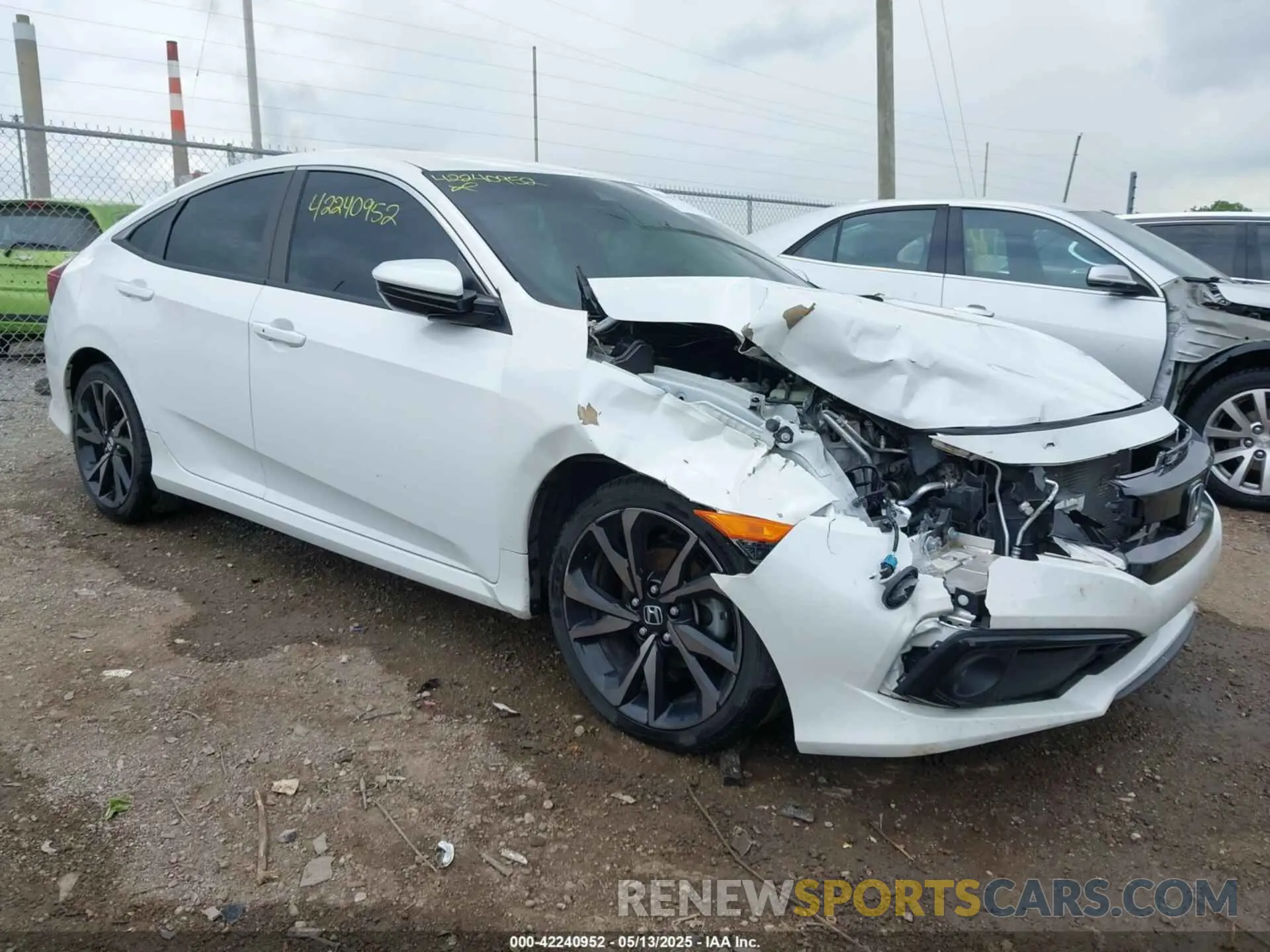 1 Photograph of a damaged car 2HGFC2F89LH504574 HONDA CIVIC 2020