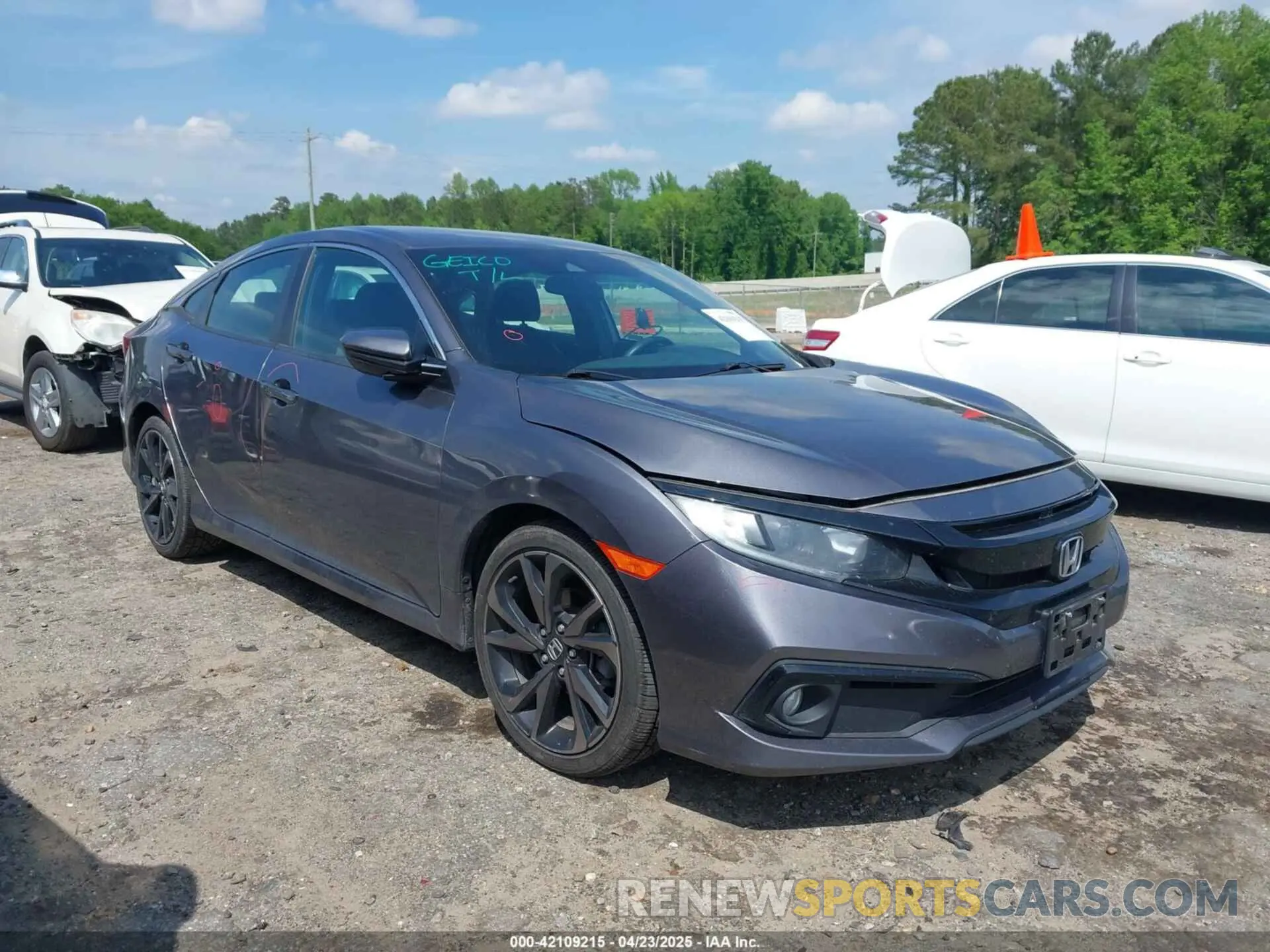 1 Photograph of a damaged car 2HGFC2F89LH529605 HONDA CIVIC 2020