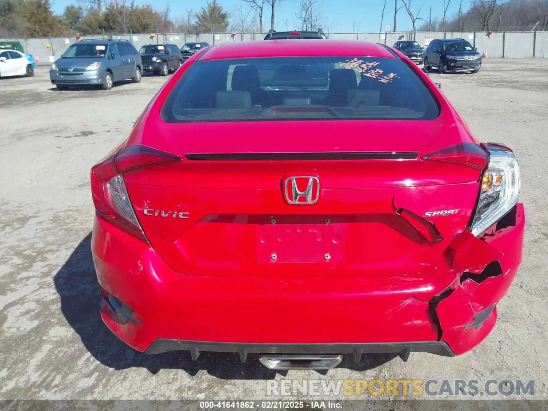 16 Photograph of a damaged car 2HGFC2F89LH550311 HONDA CIVIC 2020