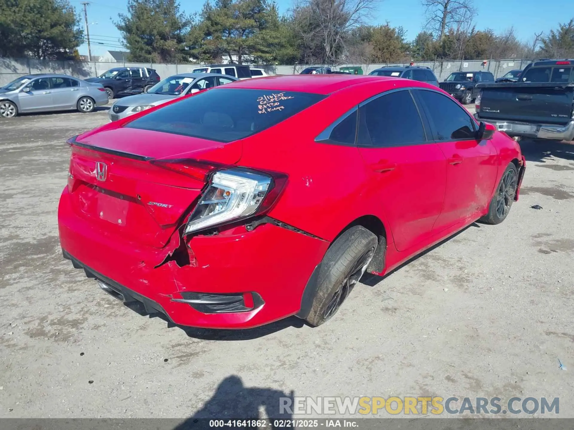 2 Photograph of a damaged car 2HGFC2F89LH550311 HONDA CIVIC 2020