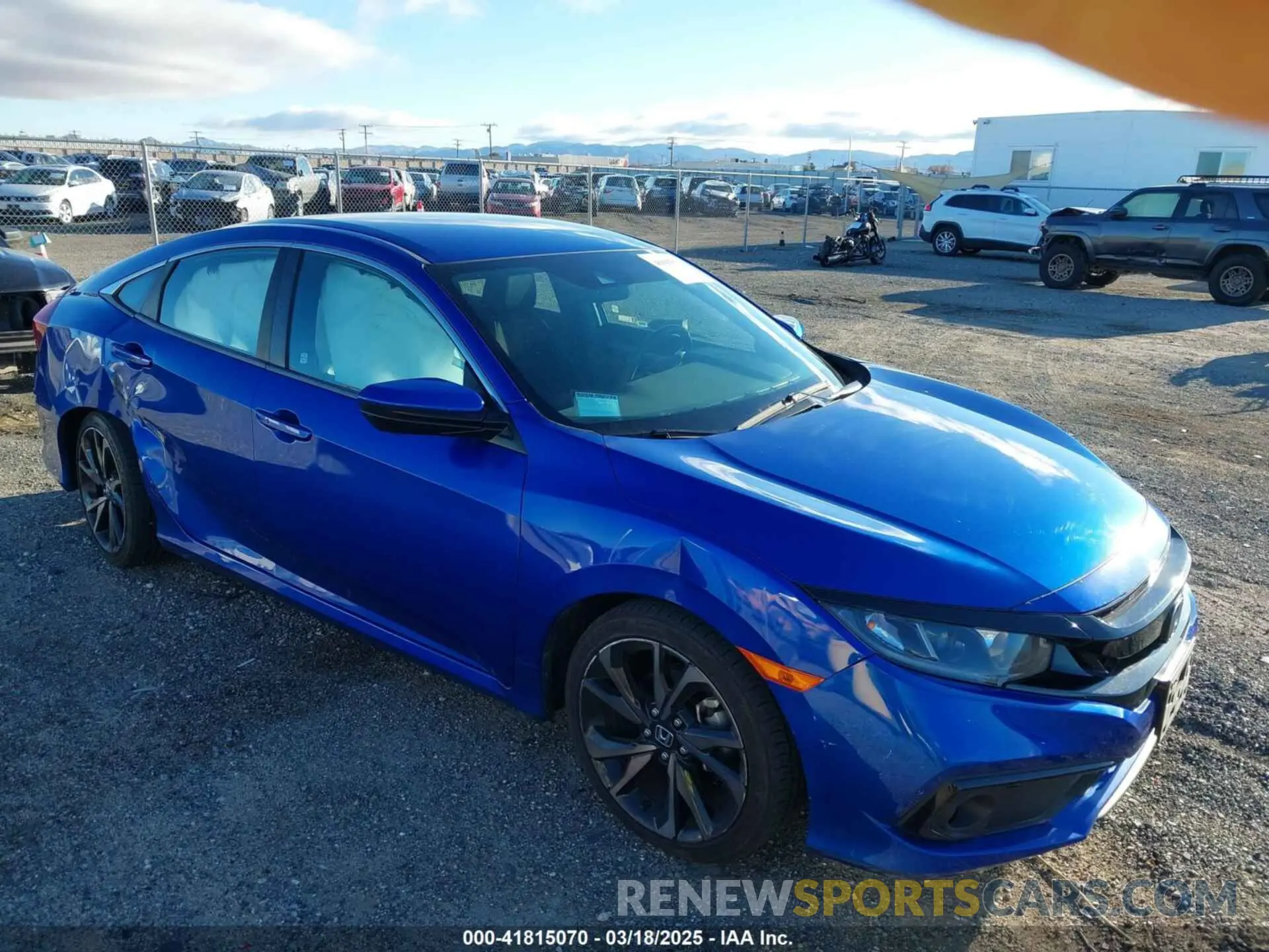 1 Photograph of a damaged car 2HGFC2F89LH555895 HONDA CIVIC 2020