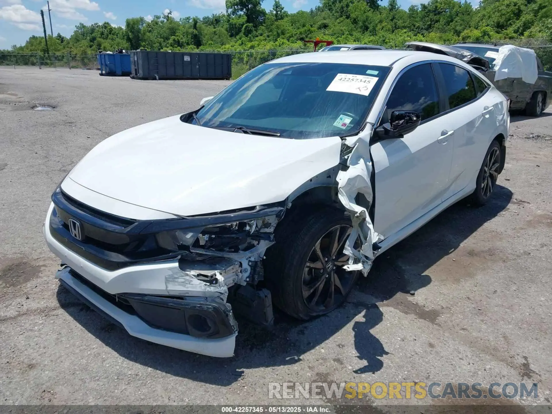 2 Photograph of a damaged car 2HGFC2F89LH556674 HONDA CIVIC 2020