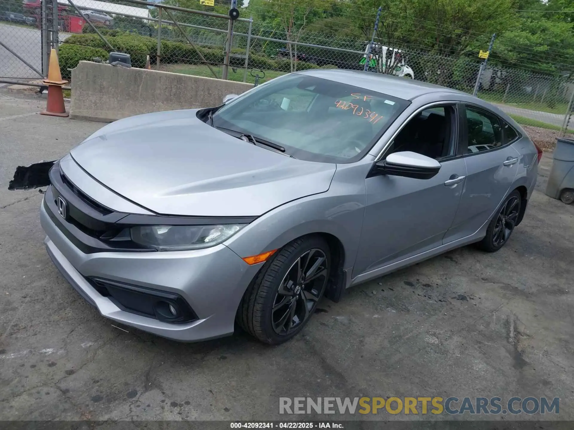 2 Photograph of a damaged car 2HGFC2F89LH562653 HONDA CIVIC 2020