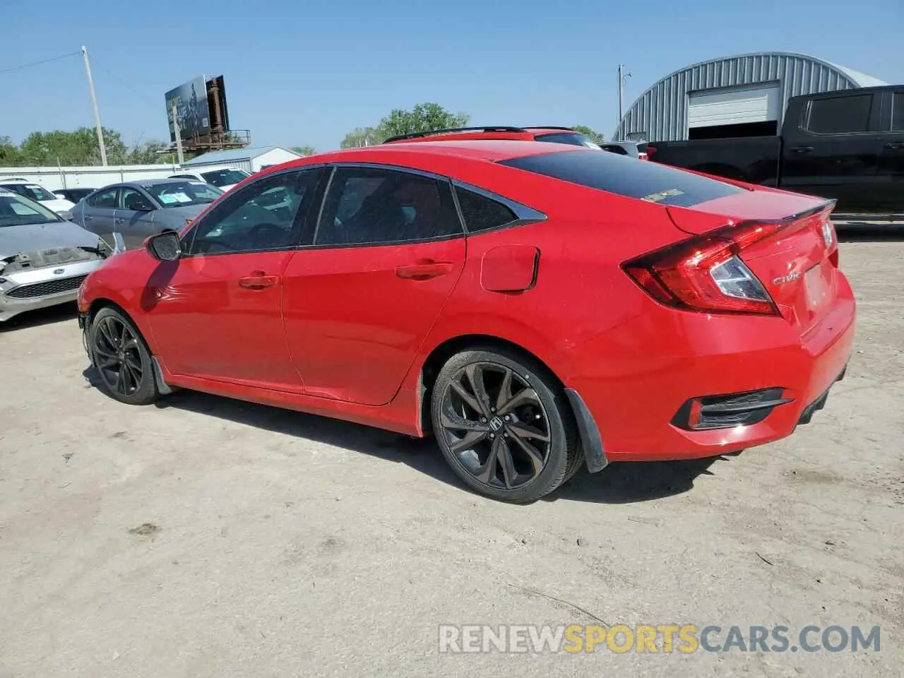 2 Photograph of a damaged car 2HGFC2F89LH564662 HONDA CIVIC 2020