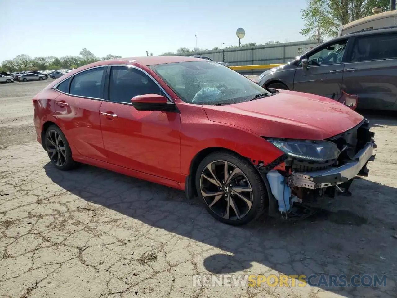 4 Photograph of a damaged car 2HGFC2F89LH564662 HONDA CIVIC 2020
