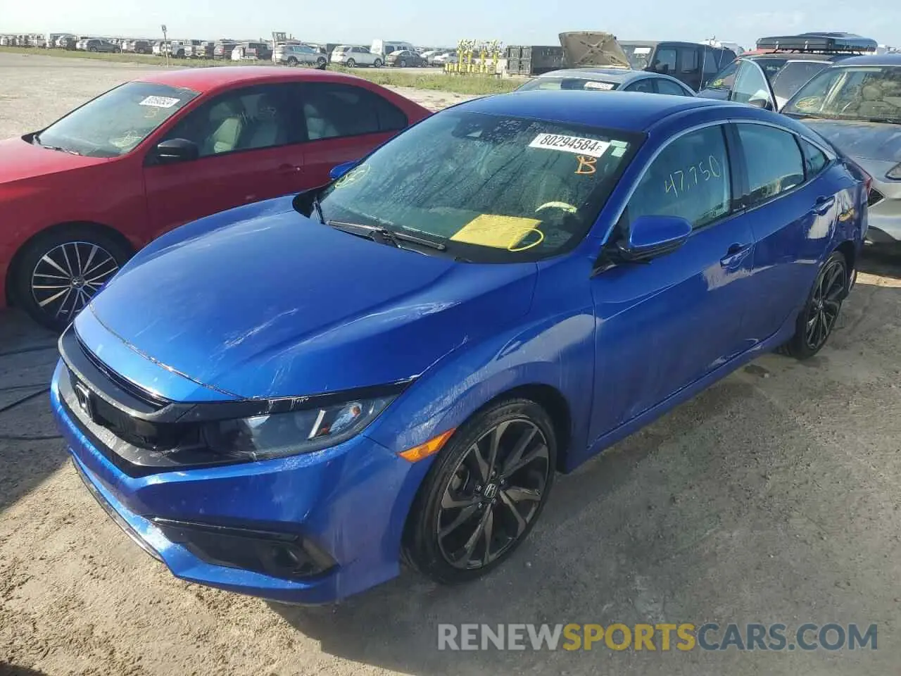 1 Photograph of a damaged car 2HGFC2F89LH584085 HONDA CIVIC 2020