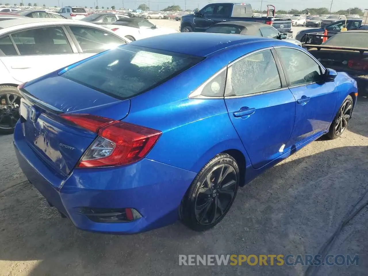 3 Photograph of a damaged car 2HGFC2F89LH584085 HONDA CIVIC 2020