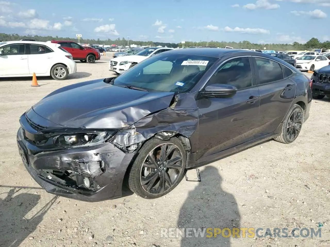 1 Photograph of a damaged car 2HGFC2F89LH586130 HONDA CIVIC 2020