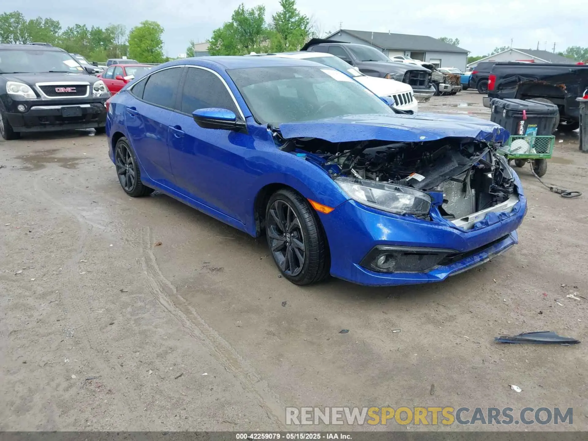 1 Photograph of a damaged car 2HGFC2F89LH601970 HONDA CIVIC 2020