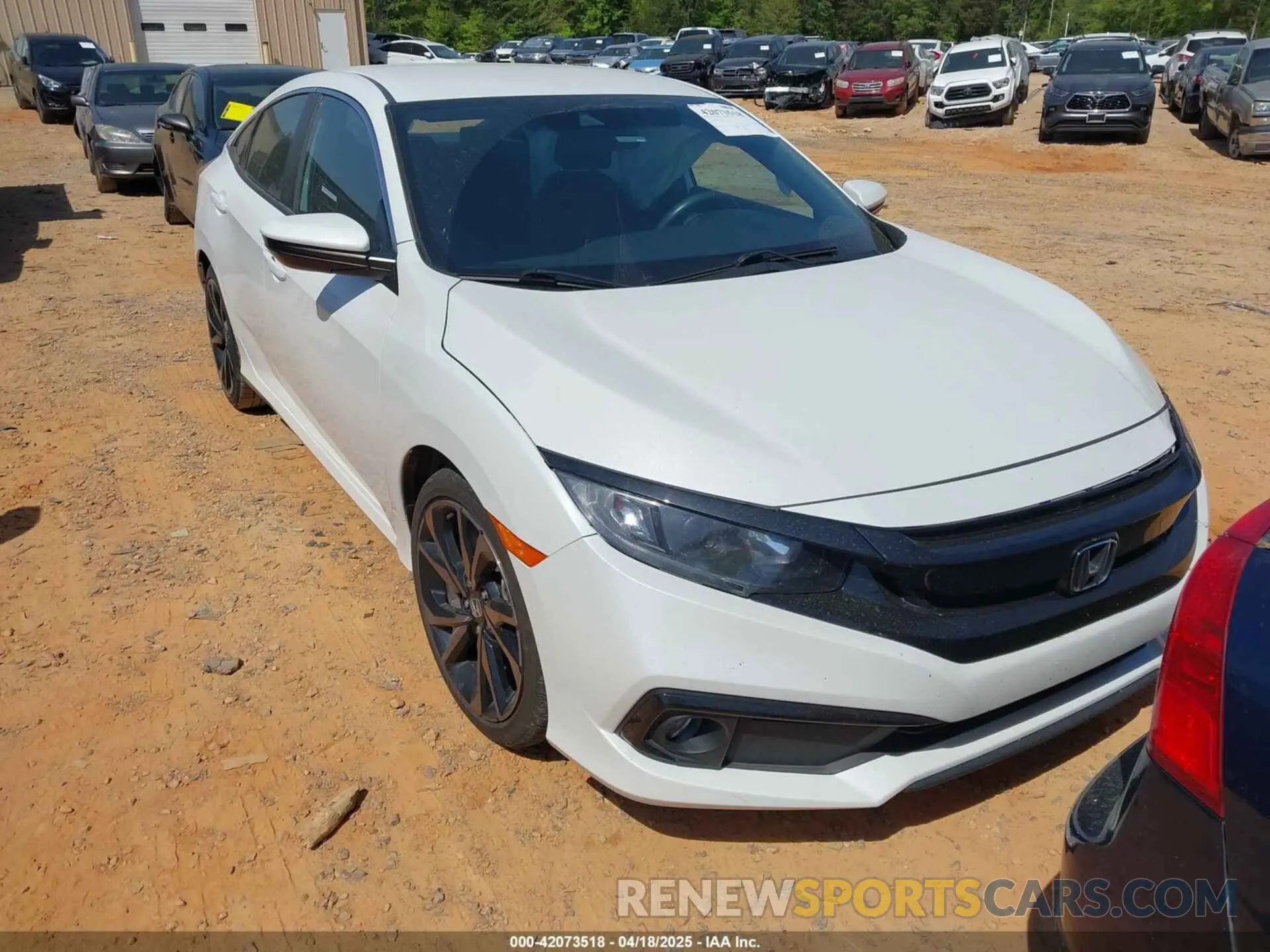 1 Photograph of a damaged car 2HGFC2F8XLH504597 HONDA CIVIC 2020
