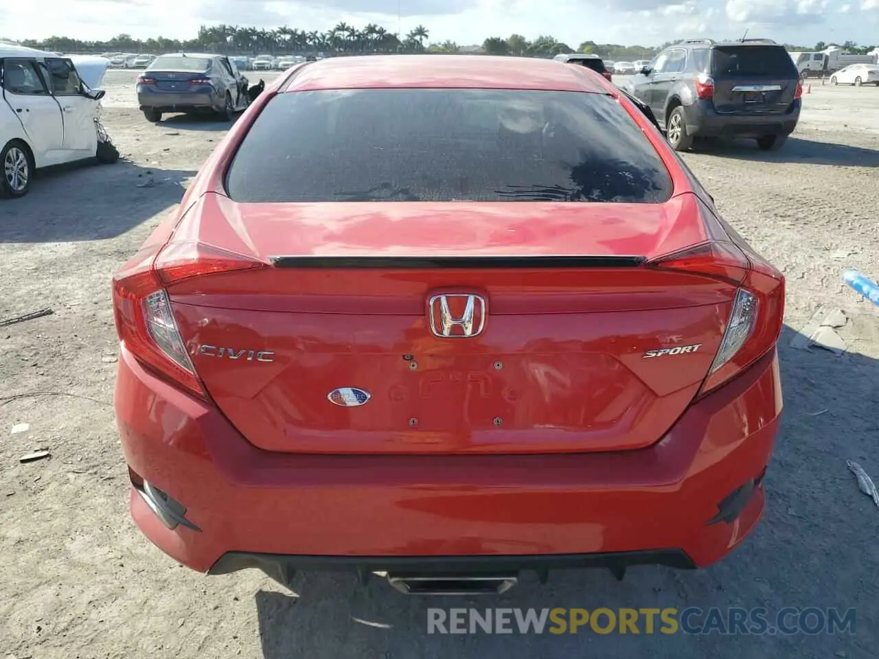 6 Photograph of a damaged car 2HGFC2F8XLH533212 HONDA CIVIC 2020