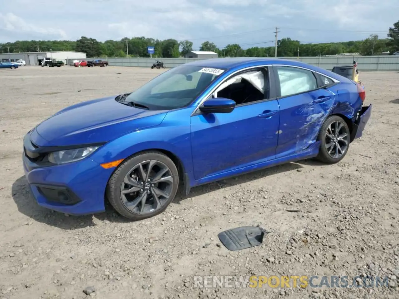 1 Photograph of a damaged car 2HGFC2F8XLH548874 HONDA CIVIC 2020