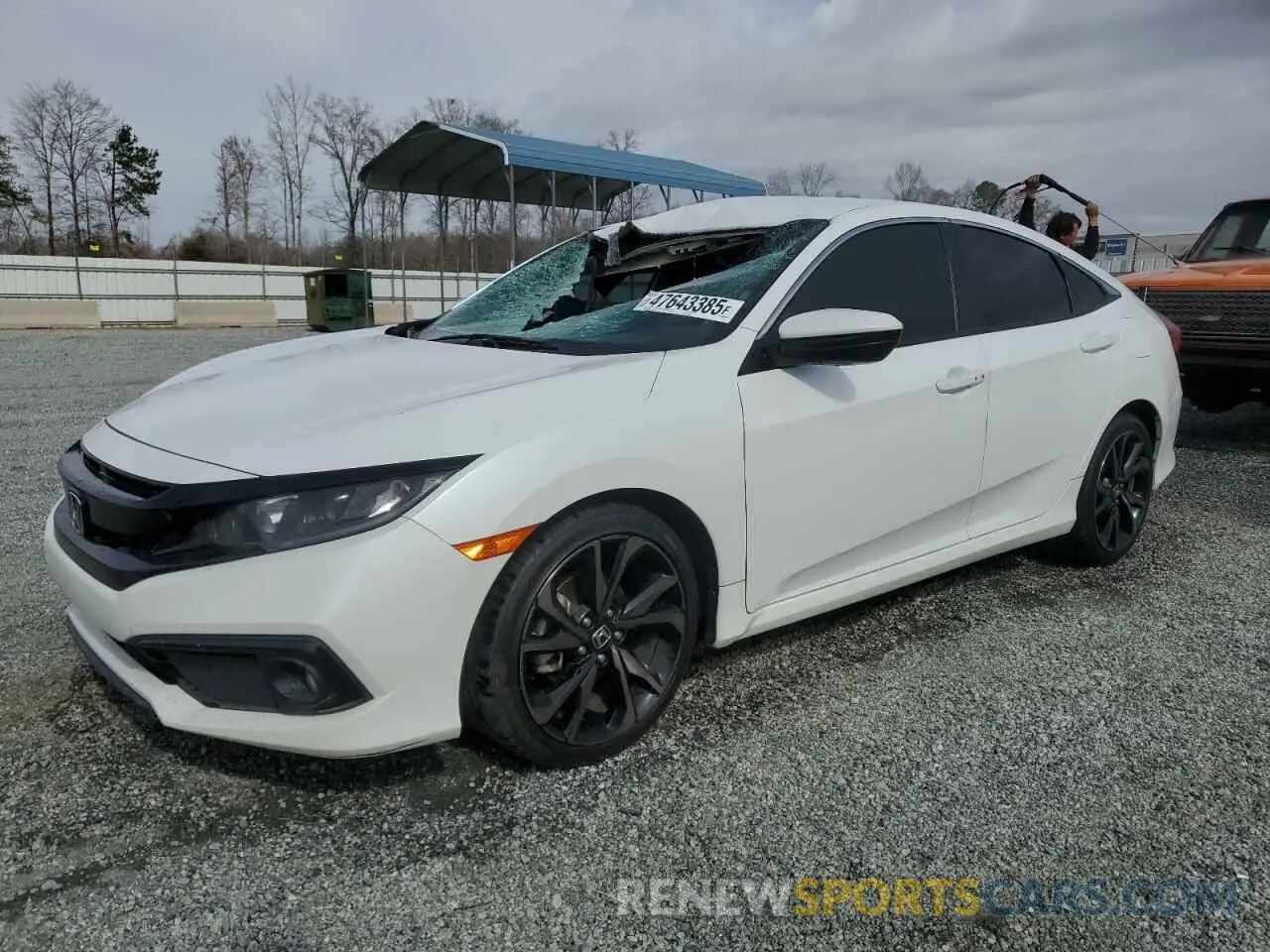 1 Photograph of a damaged car 2HGFC2F8XLH559616 HONDA CIVIC 2020