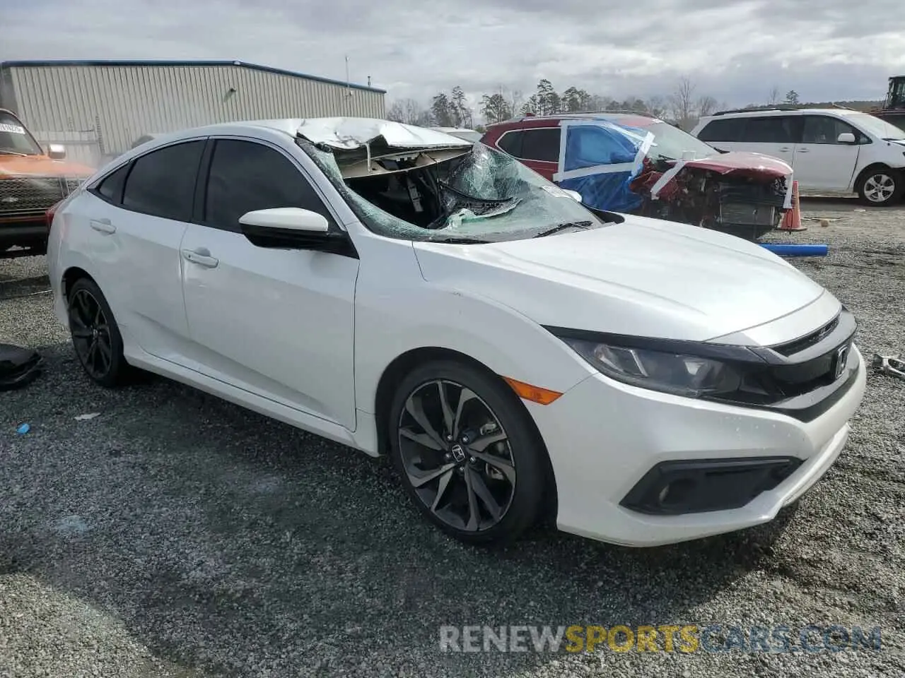 4 Photograph of a damaged car 2HGFC2F8XLH559616 HONDA CIVIC 2020