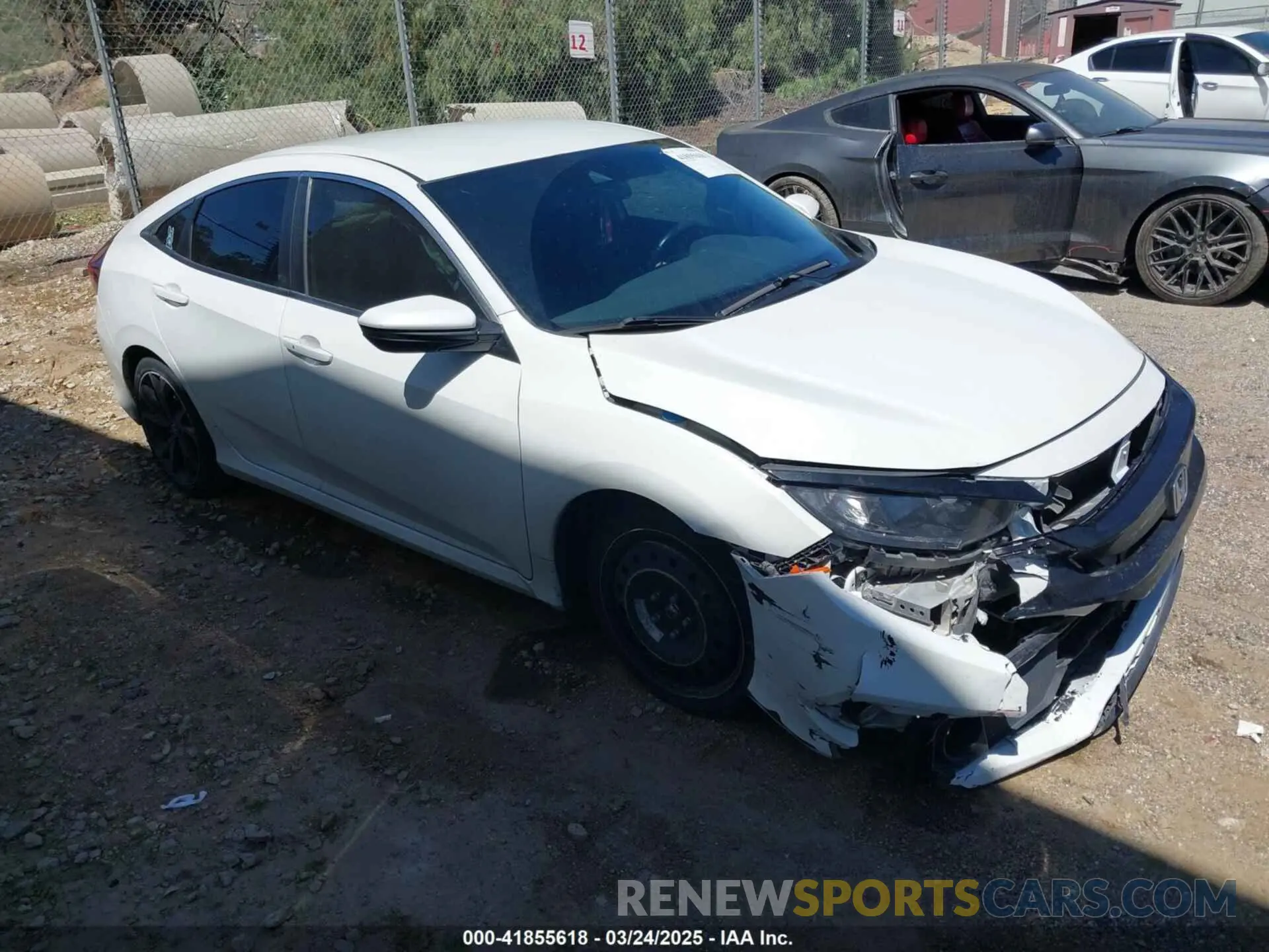 1 Photograph of a damaged car 2HGFC2F8XLH570437 HONDA CIVIC 2020