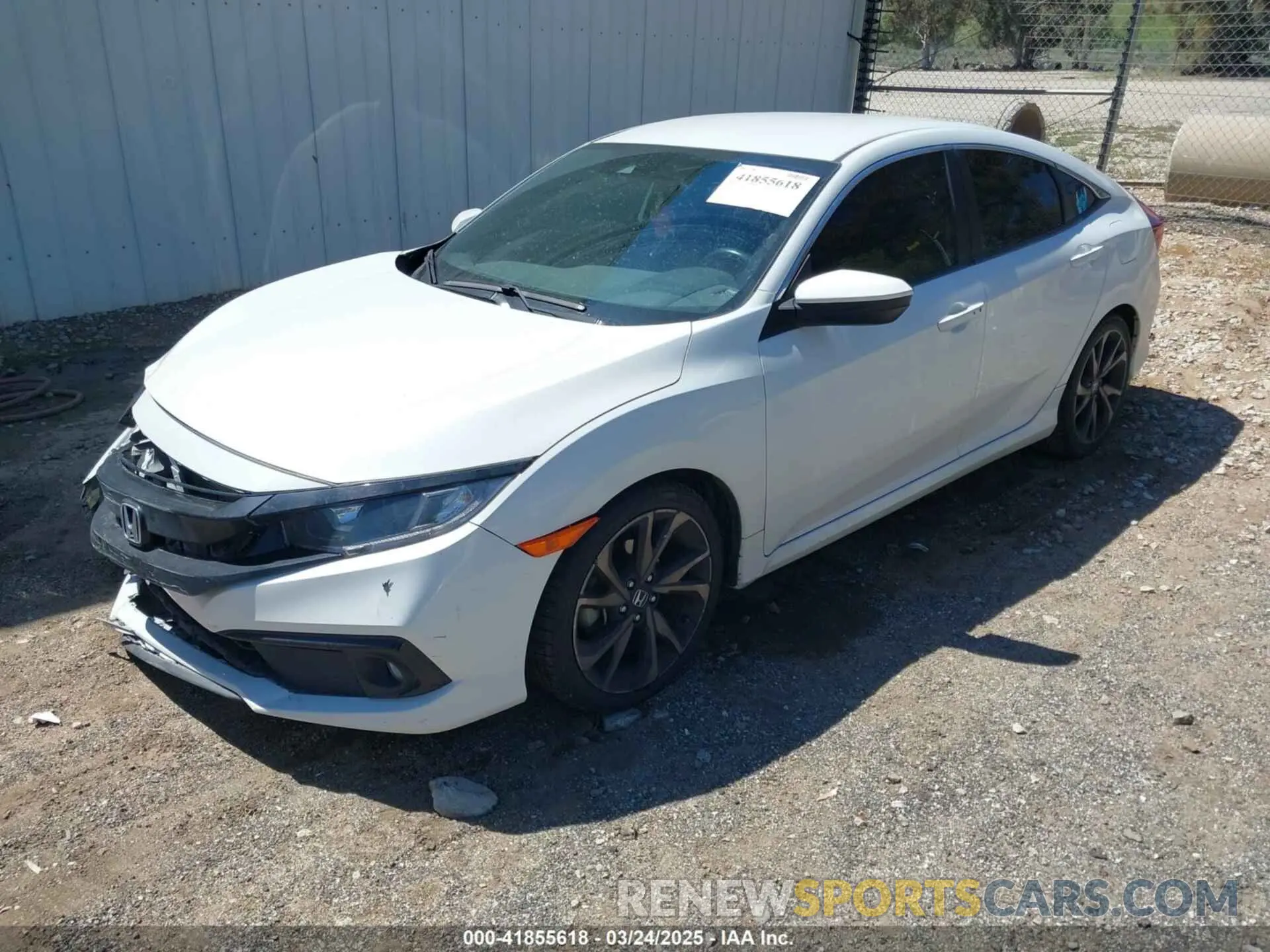 2 Photograph of a damaged car 2HGFC2F8XLH570437 HONDA CIVIC 2020