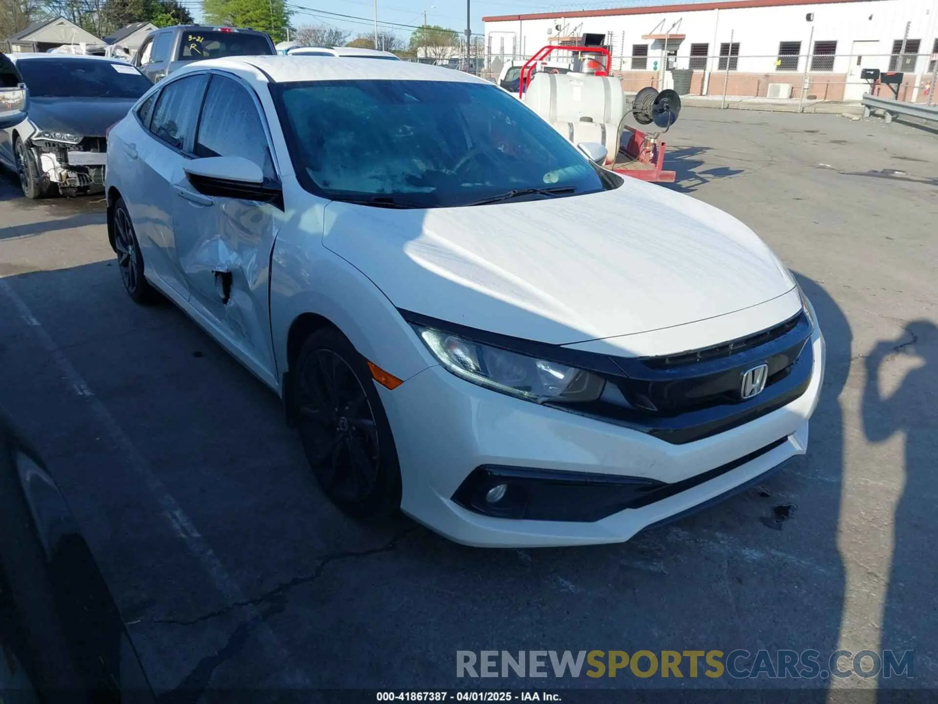 1 Photograph of a damaged car 2HGFC2F8XLH584256 HONDA CIVIC 2020