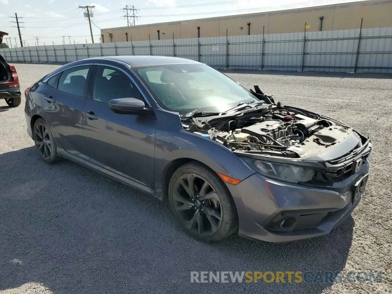 4 Photograph of a damaged car 2HGFC2F8XLH586119 HONDA CIVIC 2020
