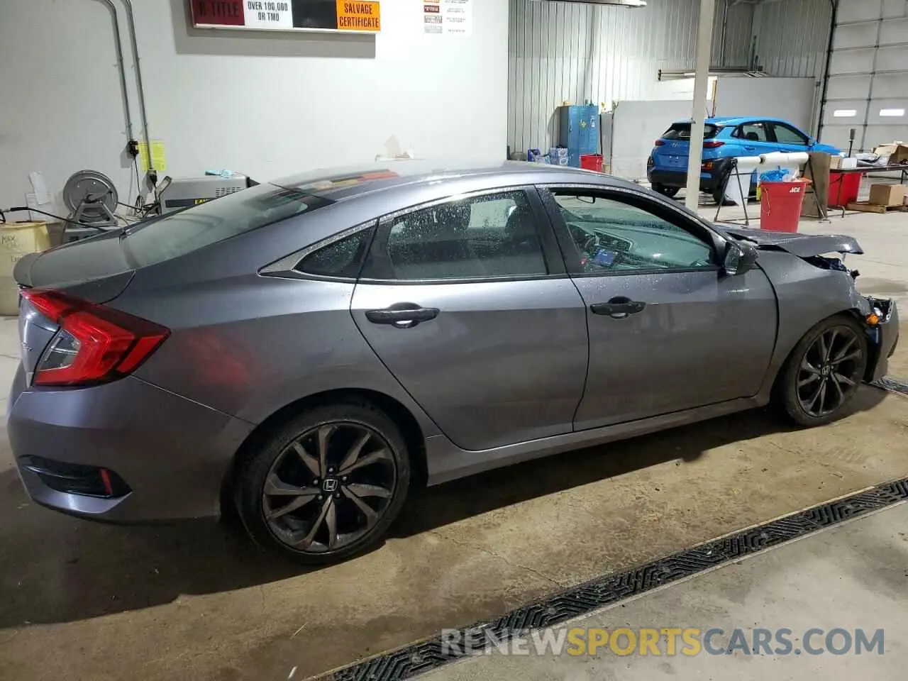 3 Photograph of a damaged car 2HGFC2F8XLH588047 HONDA CIVIC 2020