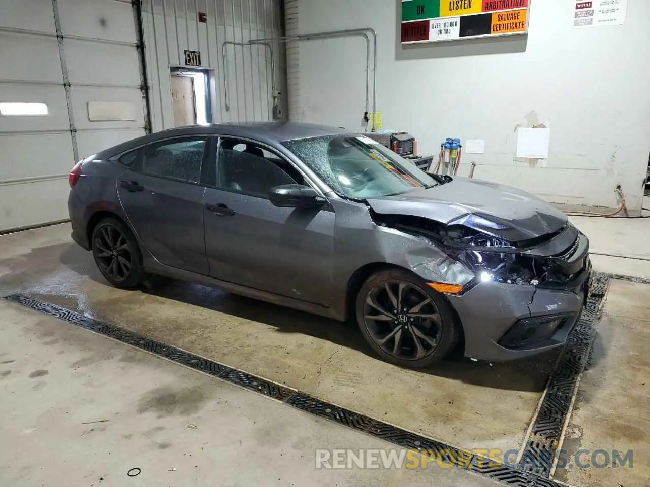 4 Photograph of a damaged car 2HGFC2F8XLH588047 HONDA CIVIC 2020