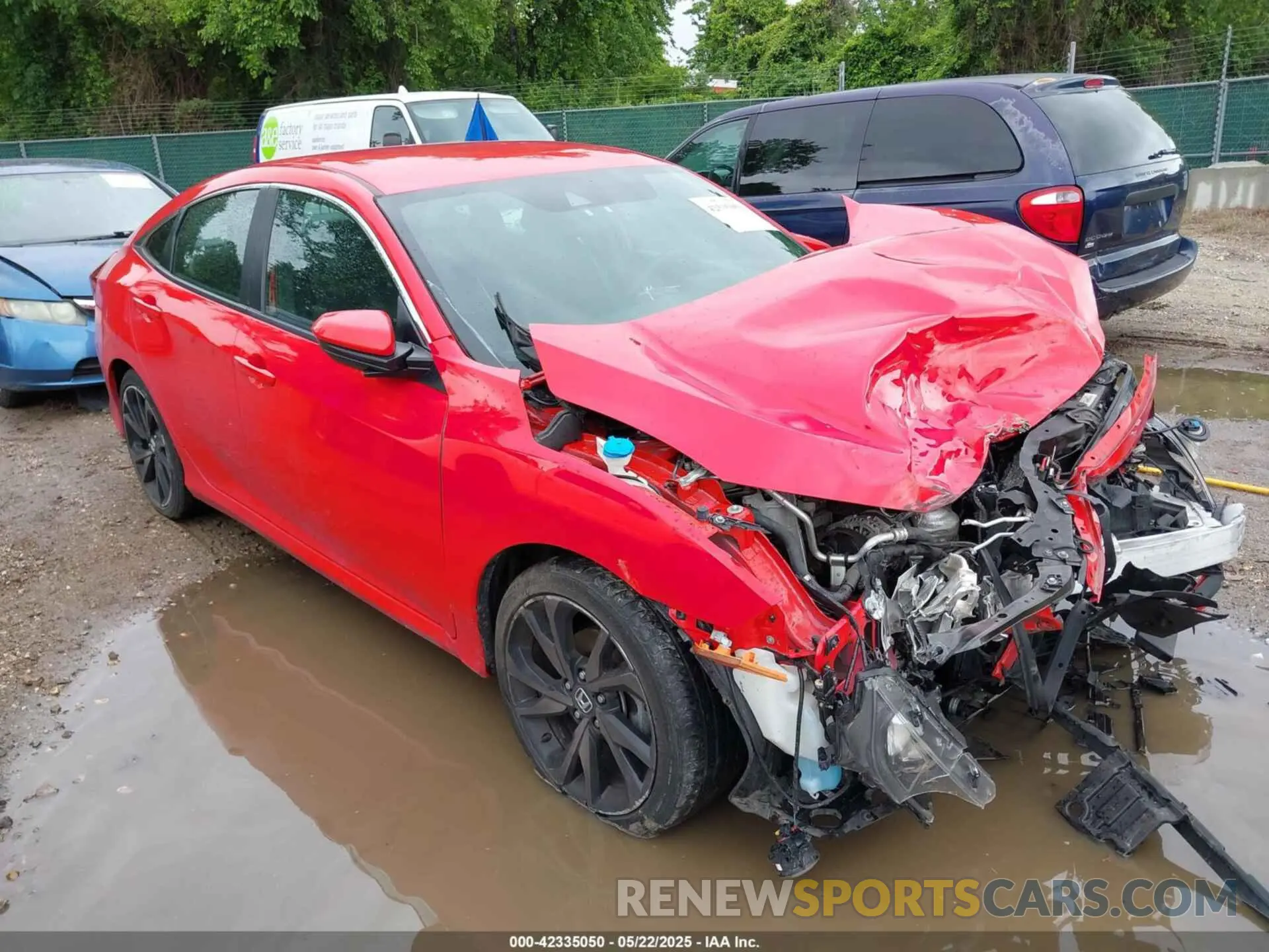 1 Photograph of a damaged car 2HGFC2F8XLH599307 HONDA CIVIC 2020