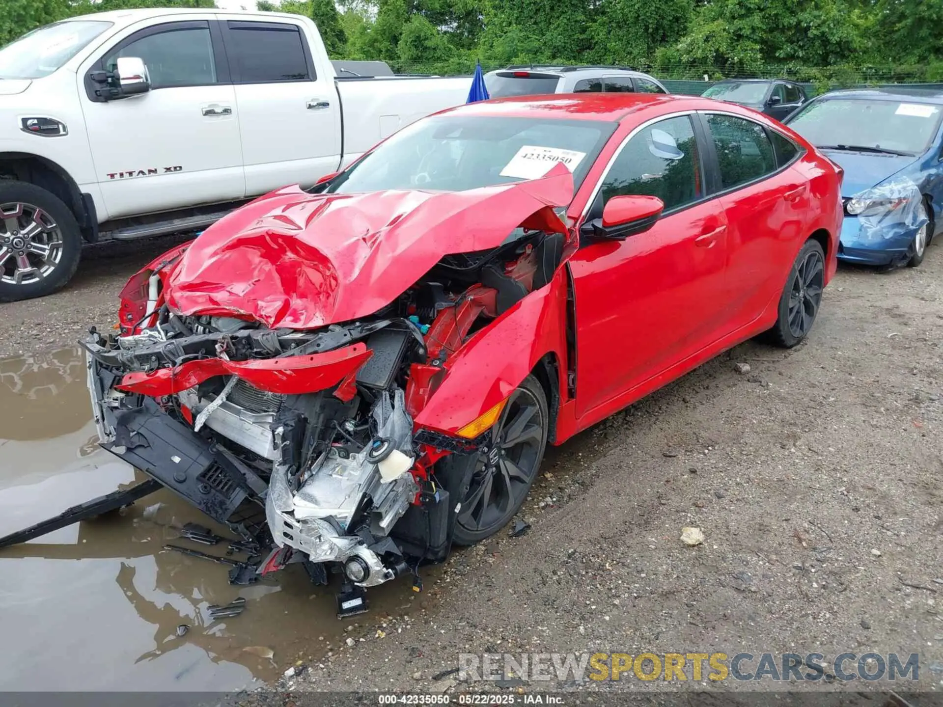 2 Photograph of a damaged car 2HGFC2F8XLH599307 HONDA CIVIC 2020