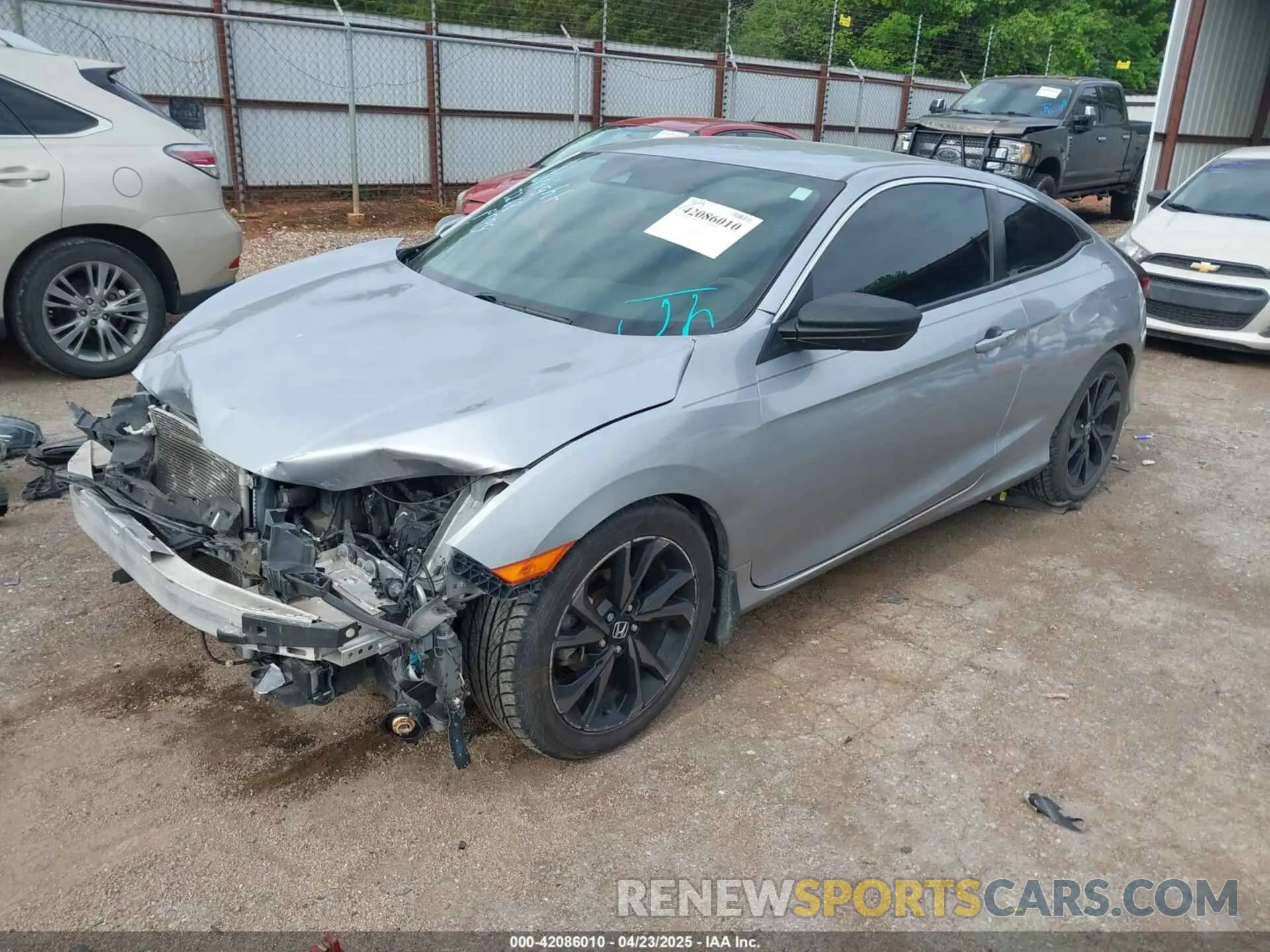 2 Photograph of a damaged car 2HGFC4B83LH300645 HONDA CIVIC 2020