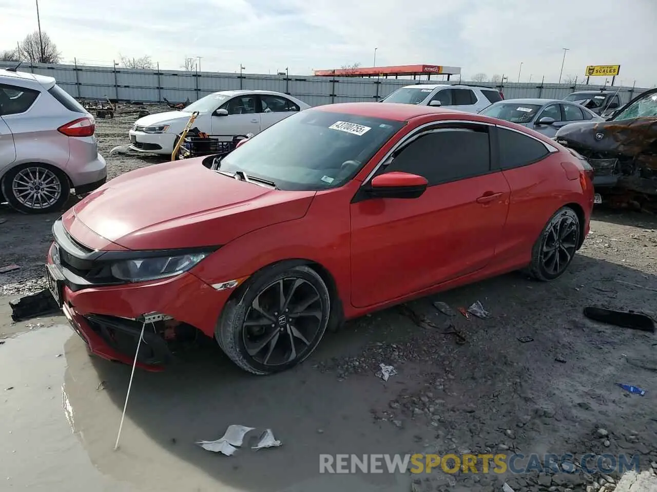 1 Photograph of a damaged car 2HGFC4B85LH303448 HONDA CIVIC 2020