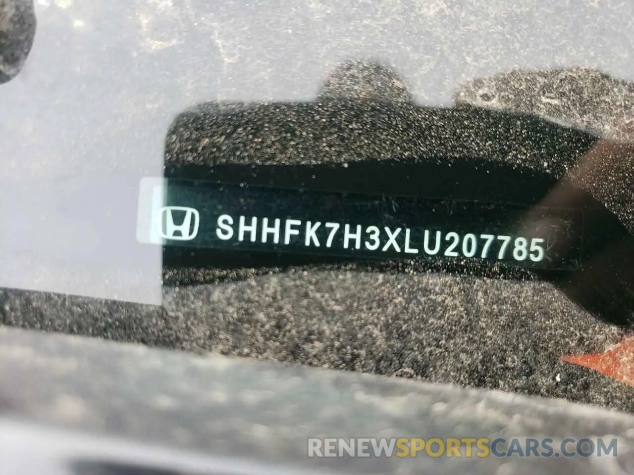 12 Photograph of a damaged car SHHFK7H3XLU207785 HONDA CIVIC 2020