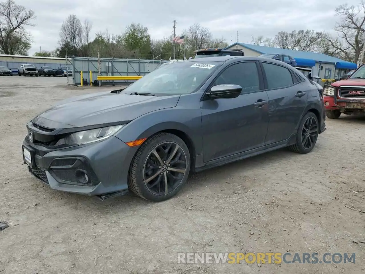 1 Photograph of a damaged car SHHFK7H41LU410282 HONDA CIVIC 2020