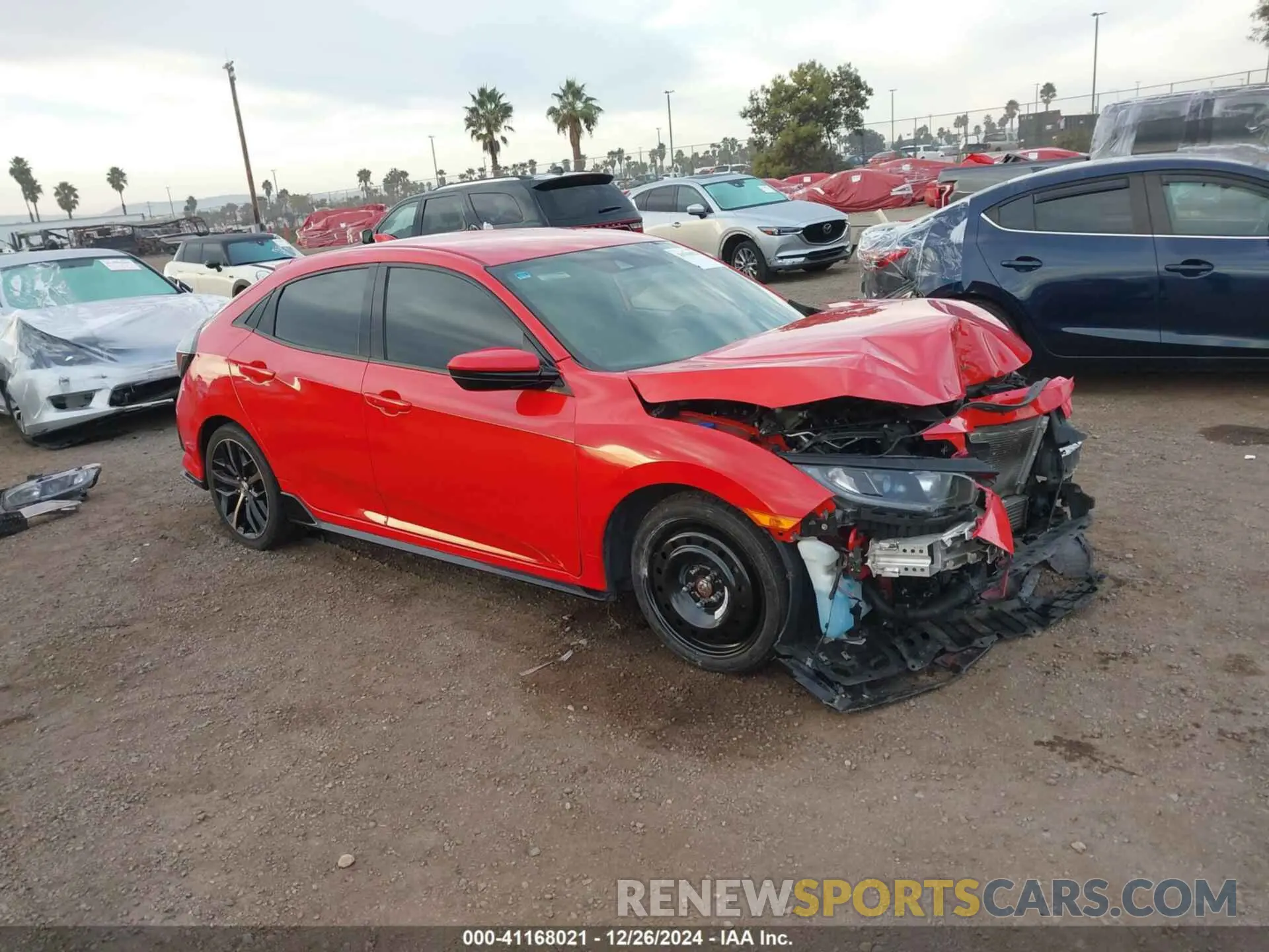 1 Photograph of a damaged car SHHFK7H42LU422523 HONDA CIVIC 2020