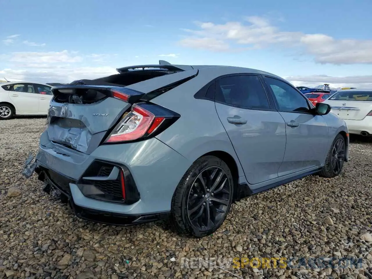 3 Photograph of a damaged car SHHFK7H43LU220645 HONDA CIVIC 2020