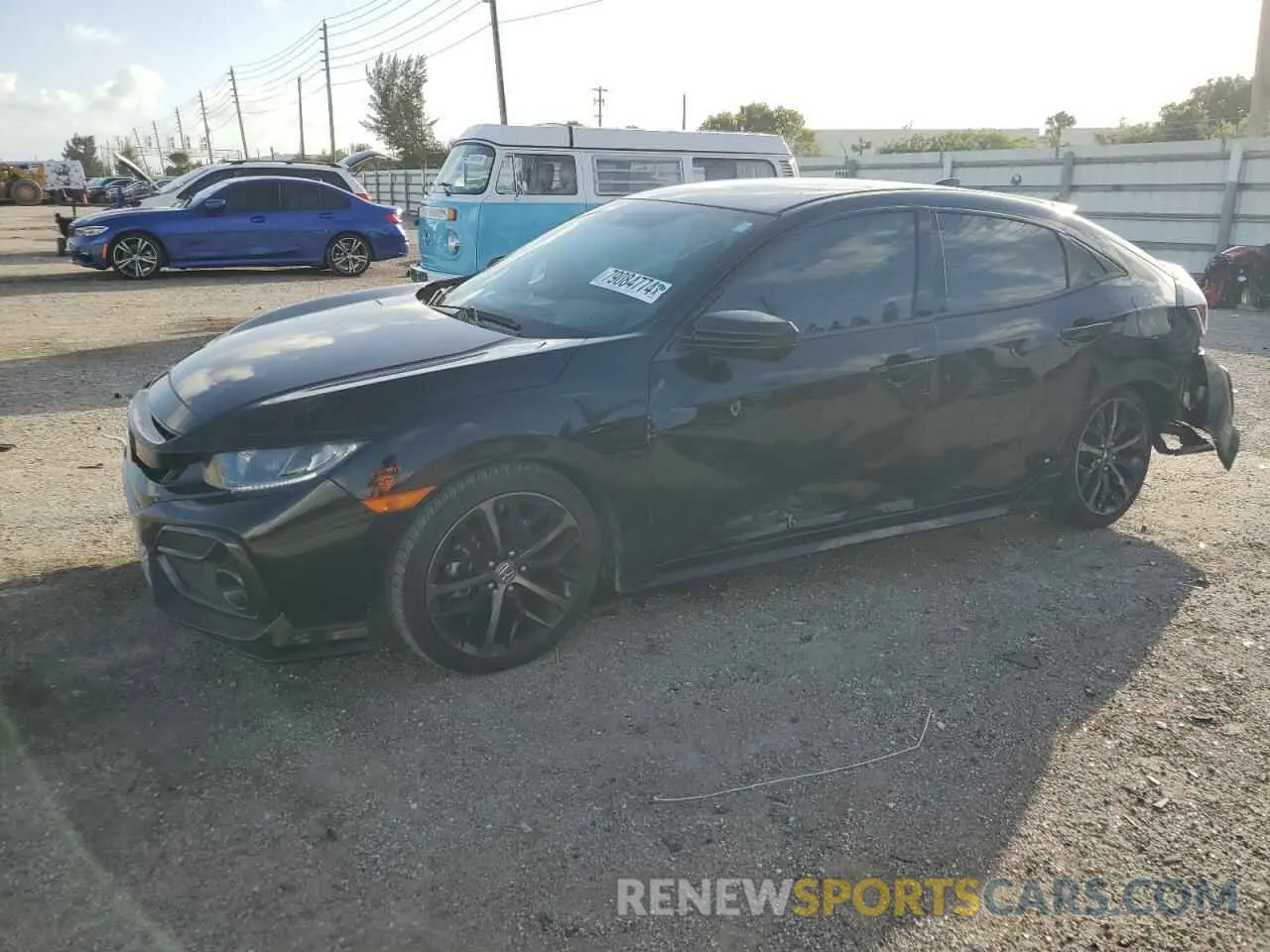 1 Photograph of a damaged car SHHFK7H44LU221433 HONDA CIVIC 2020