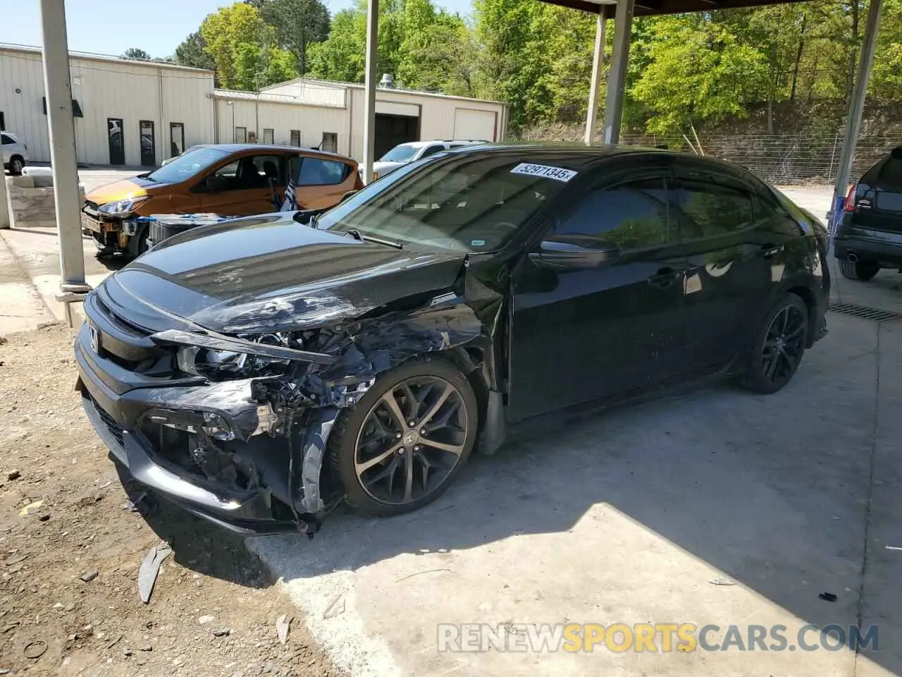 1 Photograph of a damaged car SHHFK7H45LU208674 HONDA CIVIC 2020