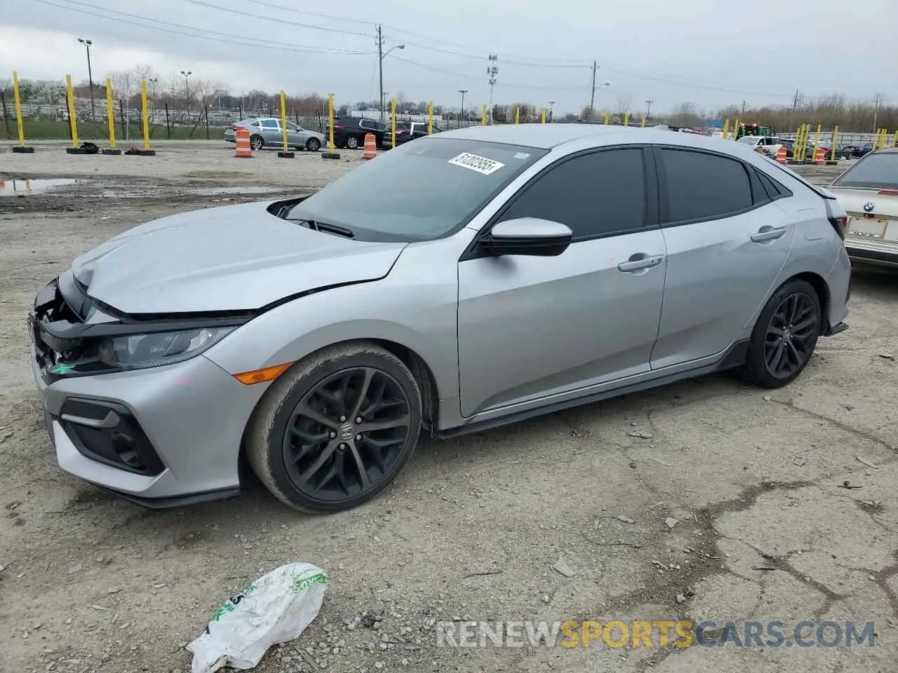 1 Photograph of a damaged car SHHFK7H47LU223337 HONDA CIVIC 2020