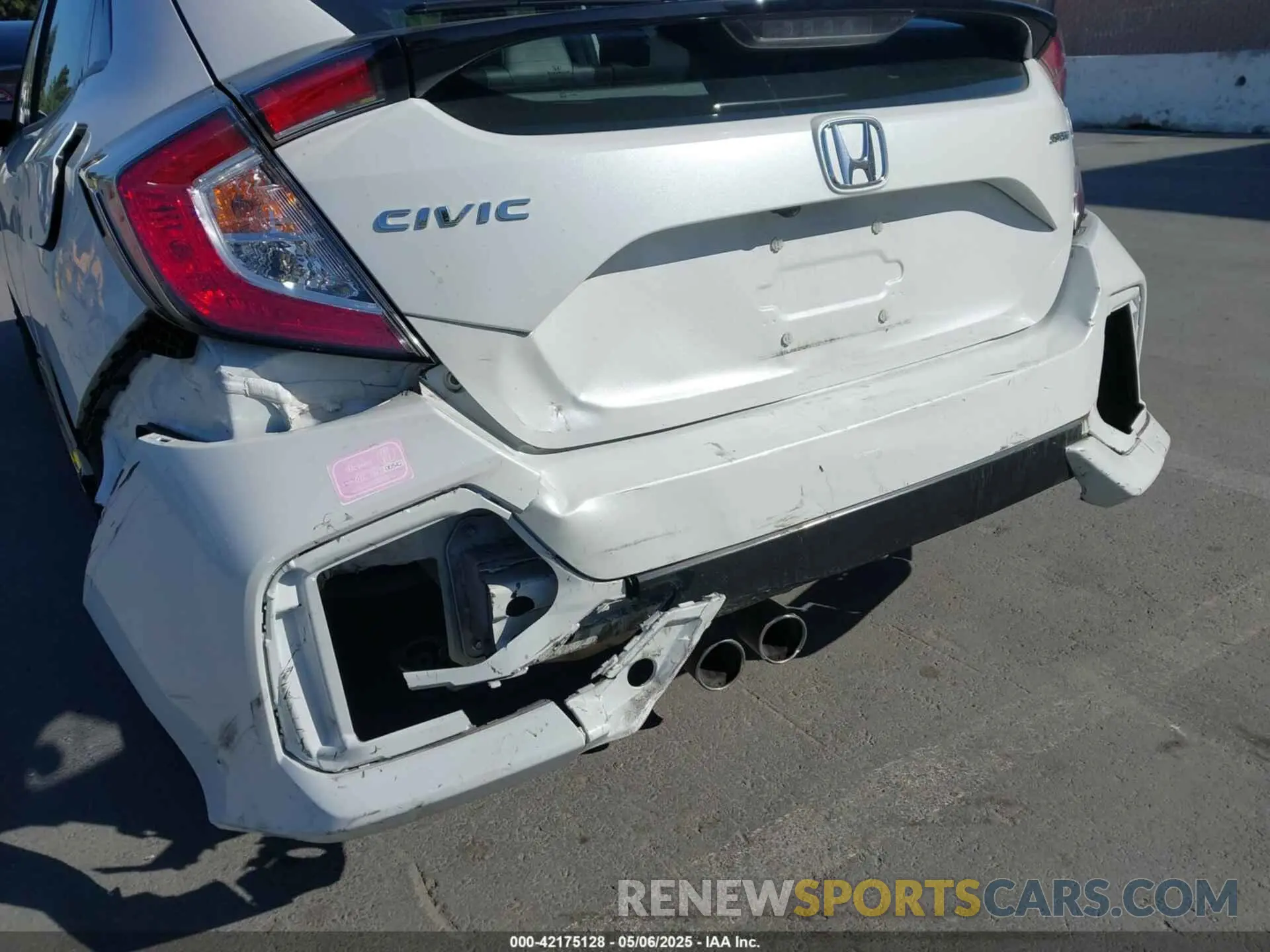 6 Photograph of a damaged car SHHFK7H47LU419164 HONDA CIVIC 2020