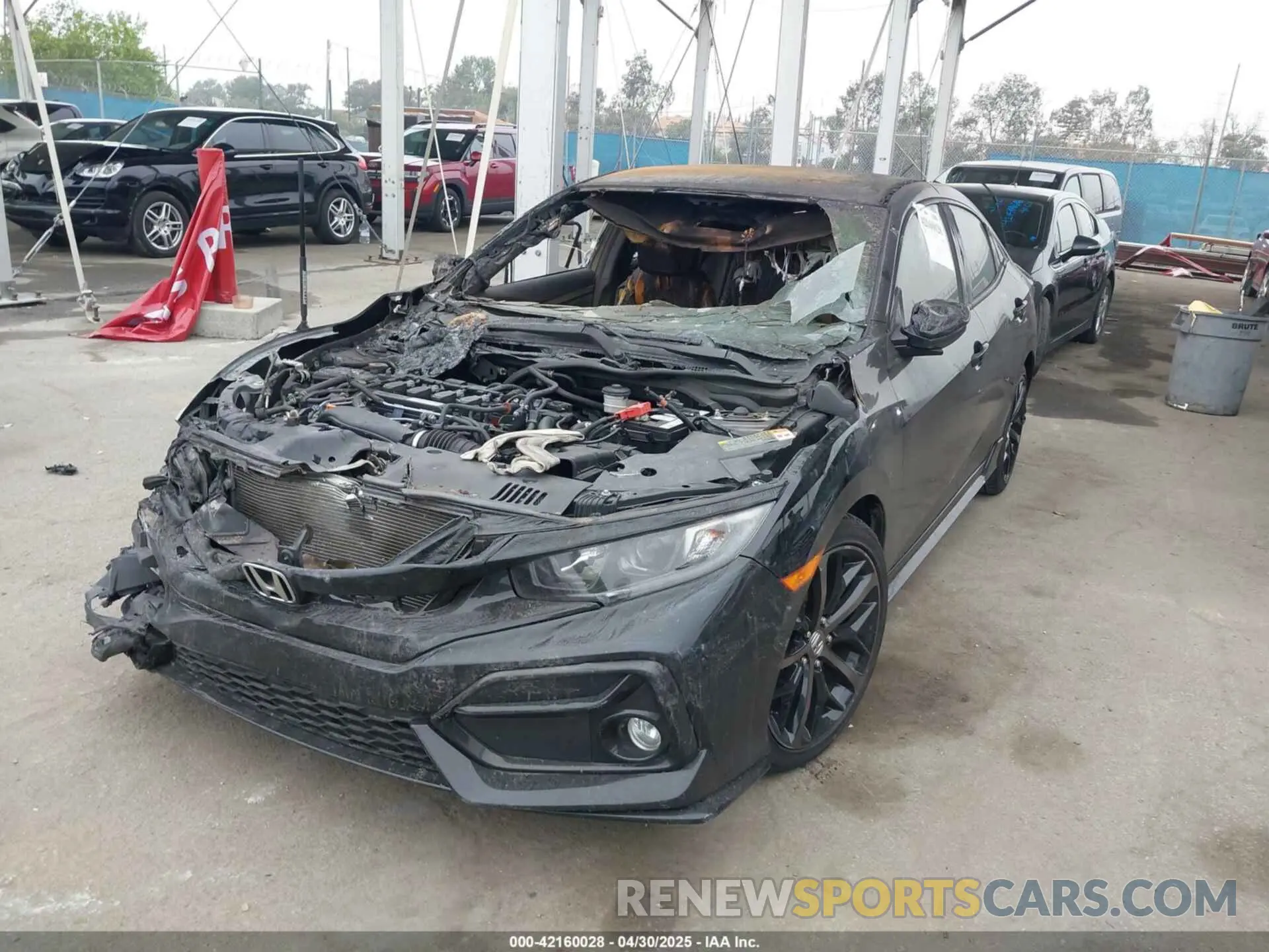 2 Photograph of a damaged car SHHFK7H48LU211987 HONDA CIVIC 2020