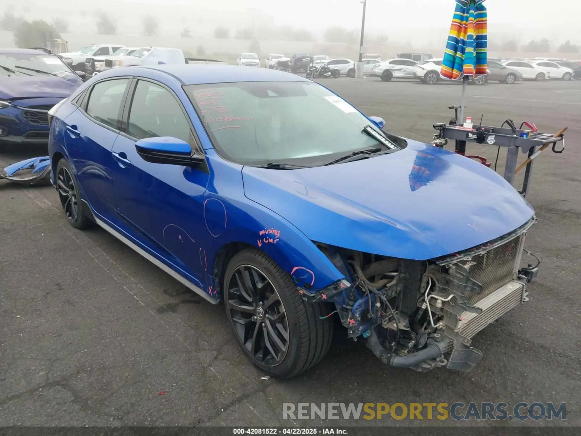 1 Photograph of a damaged car SHHFK7H49LU417920 HONDA CIVIC 2020