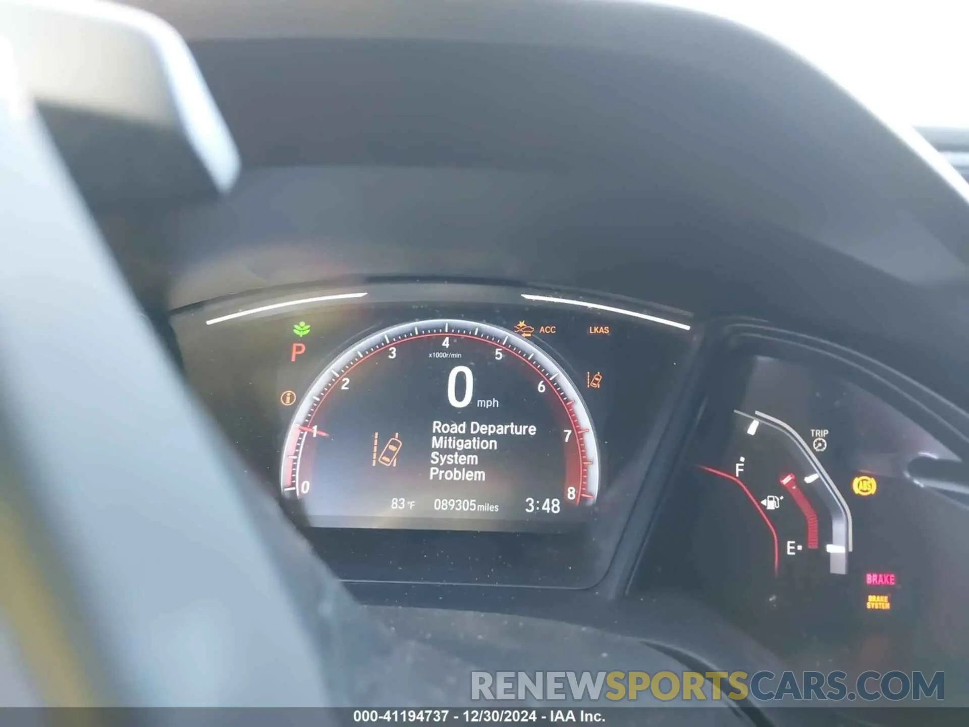 7 Photograph of a damaged car SHHFK7H4XLU208525 HONDA CIVIC 2020