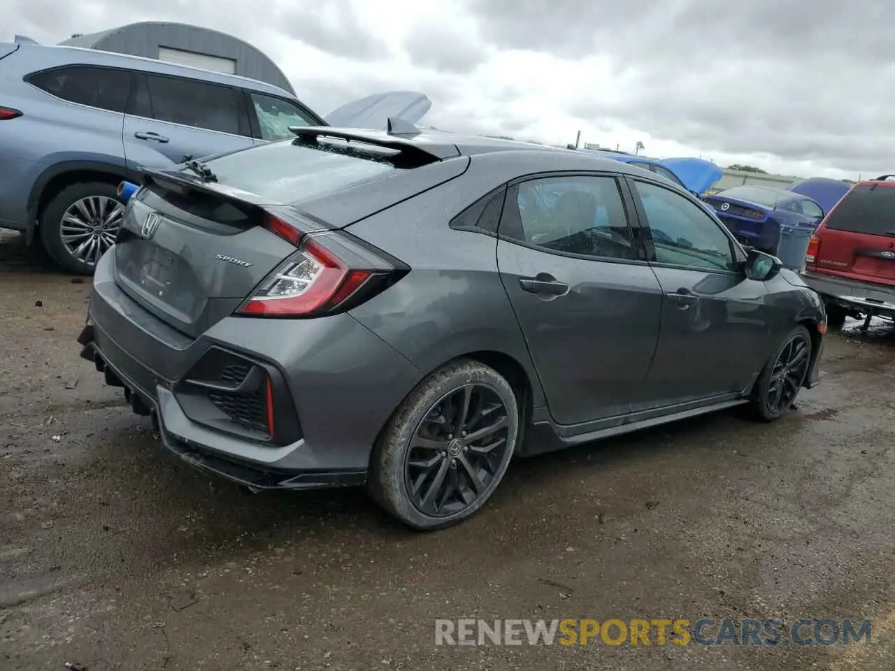 3 Photograph of a damaged car SHHFK7H4XLU221694 HONDA CIVIC 2020