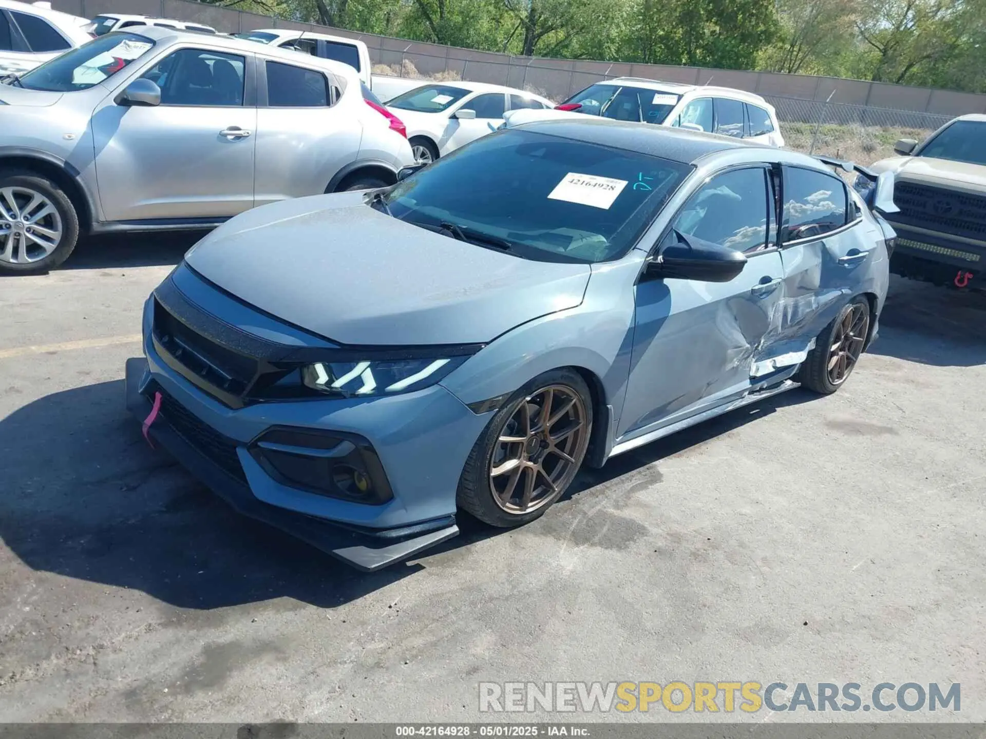 2 Photograph of a damaged car SHHFK7H4XLU420535 HONDA CIVIC 2020