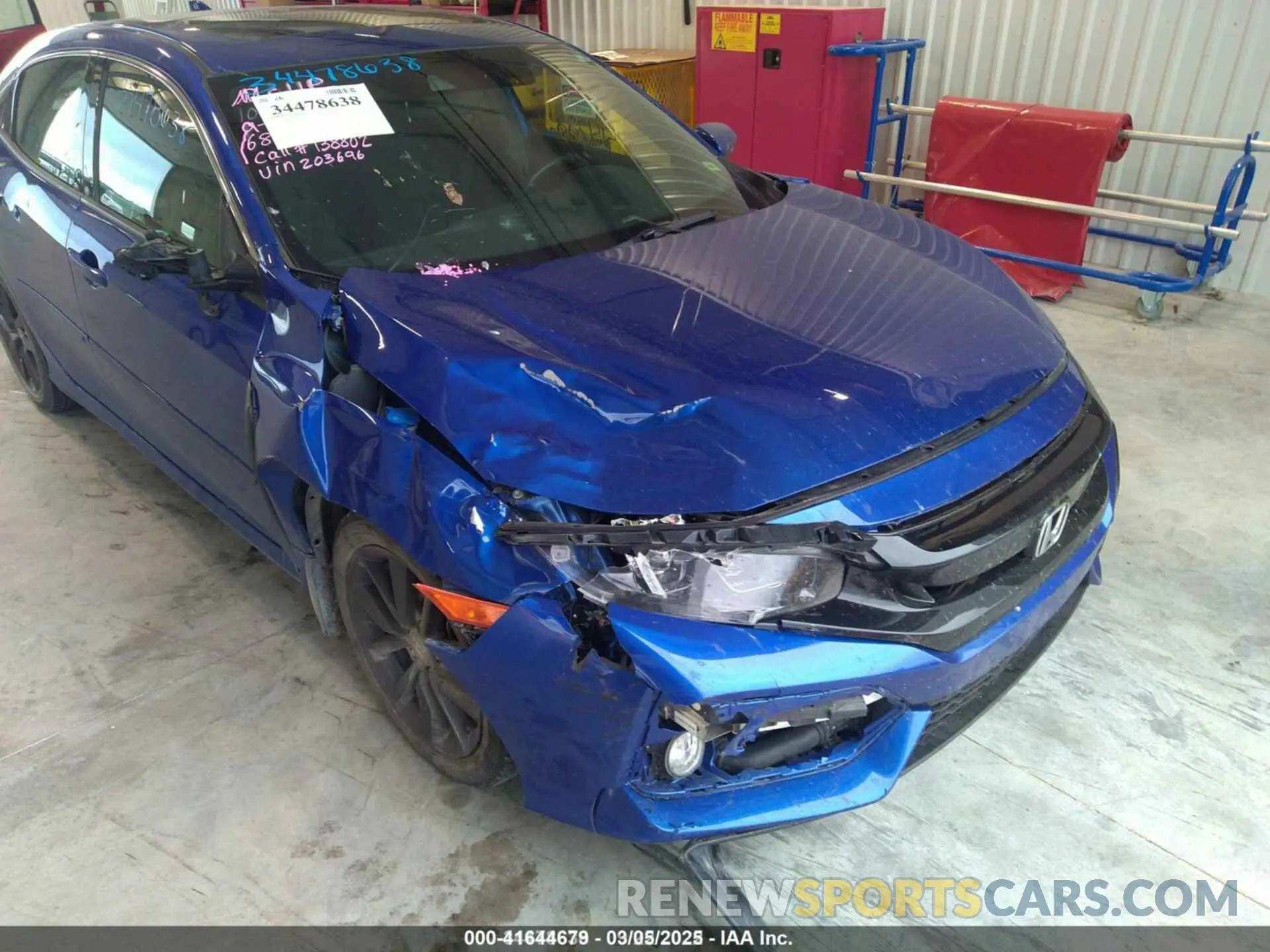 1 Photograph of a damaged car SHHFK7H6XLU203696 HONDA CIVIC 2020
